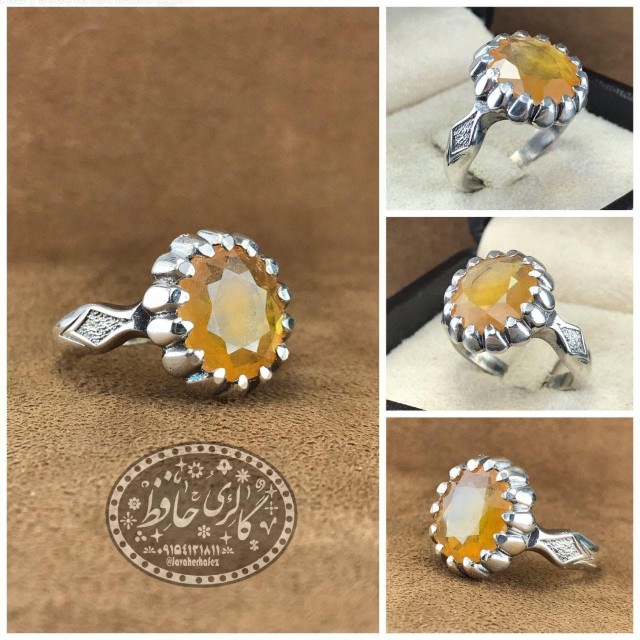 انگشتر یاقوت زرد اصل