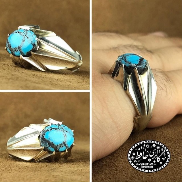 انگشتر نفیس فیروزه اصل نیشابور