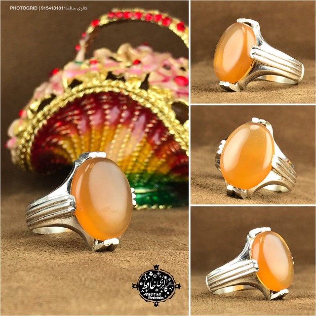 انگشتر عقیق یمنی چهار چنگ نجفی