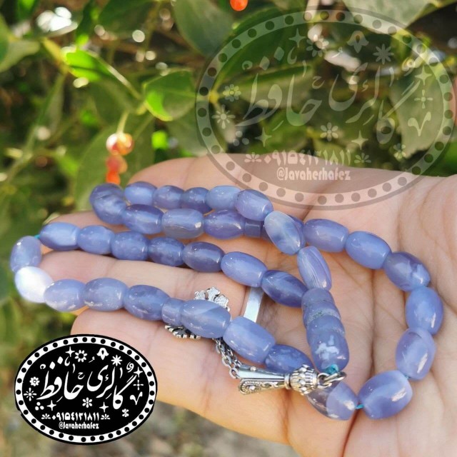 تسبیح عقیق یمنی کبود