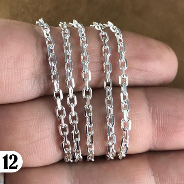 زنجیر نقره کد 12