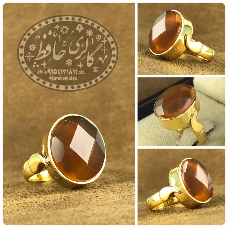 انگشتر عقیق یمنی رکاب نقره همراه گنجینه پنج حرز شریف