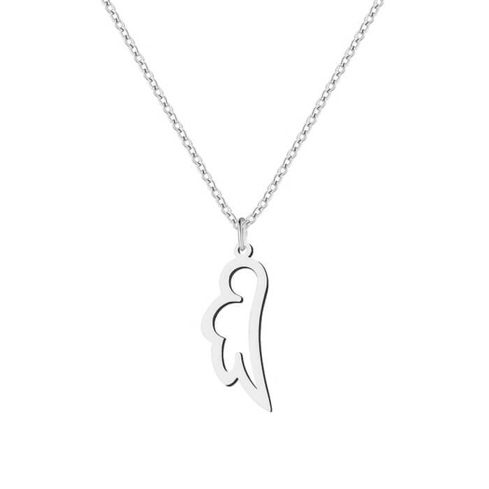 گردنبند نقره طرح بال