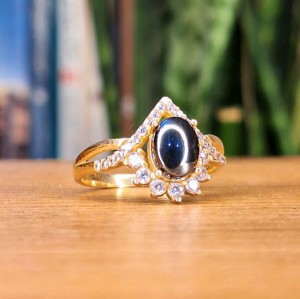 انگشتر زنانه حدید صینی رکاب رزگلد کد 100