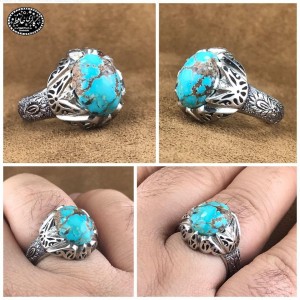 انگشتر شیک فیروزه رکاب دستساز