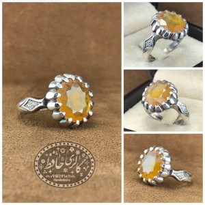انگشتر یاقوت زرد اصل
