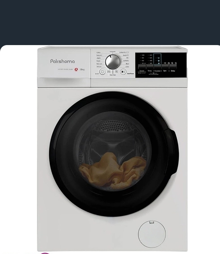 ماشین لباسشویی پاکشوما مدل I8 ظرفیت ۸ کیلوگرم اتوماتیک