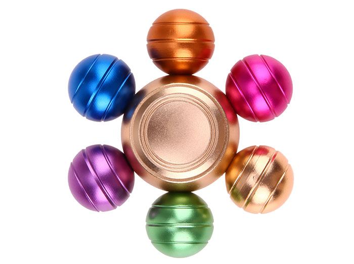 اسپینر فلزی طرح توپ های رنگین کمانی