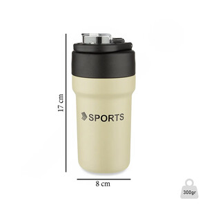 ماگ سفری مدل استیل دوجداره کد SPORTS NEW P گنجایش 0.5 لیتر