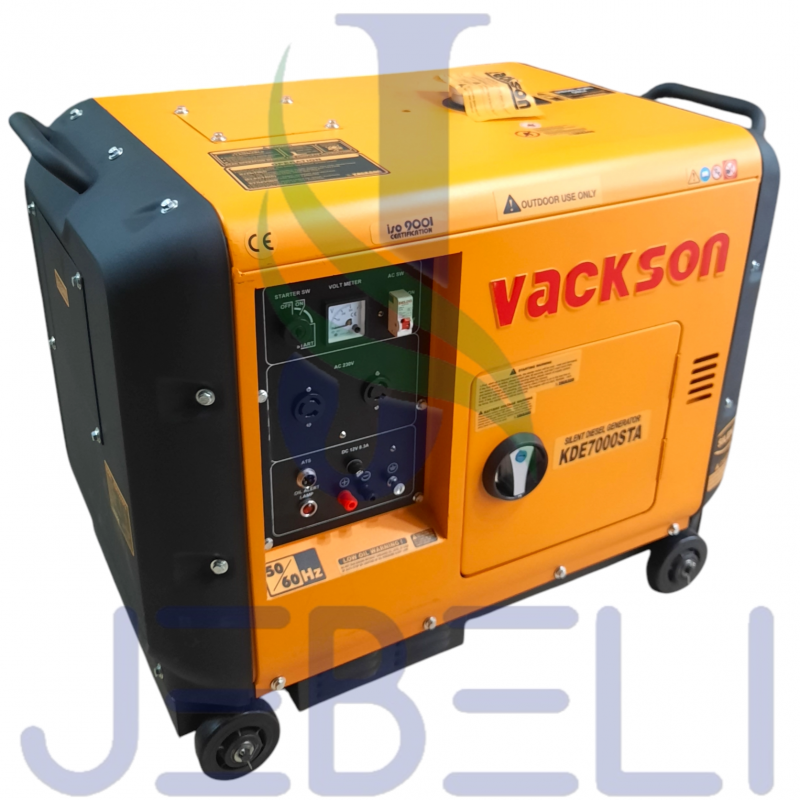 موتور برق 5500 وات دیزل سوپر سایلنت واکسون مدل VACKSON KDE7000STA