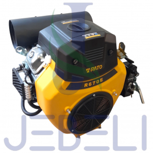 موتور تک 22 اسب بنزینی استارتی دو سیلندر راتو مدل RATO R670E