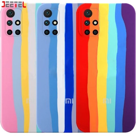 قاب سیلیکونی گوشی شیائومی Xiaomi Poco M4 Pro 5G مدل رنگین کمانی (ویتنامی اصل)