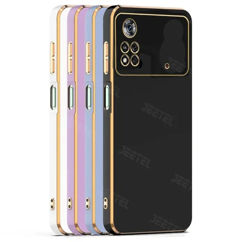کاور مای کیس گلدلاین برای Xiaomi Poco X4 Pro (الکتروپلیتینگ 6D اورجینال)