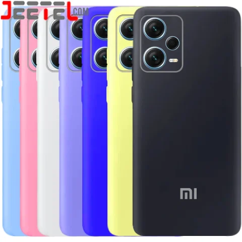 کاور سیلیکونی رنگی اورجینال Xiaomi Redmi Note 12 Pro 5G مدل پاک کنی اصل (ساخت ویتنام)