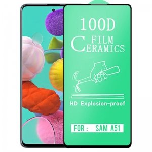 گلس سرامیکی Samsung Galaxy A51 نانو سرامیک 100D تمام صفحه و تمام چسب