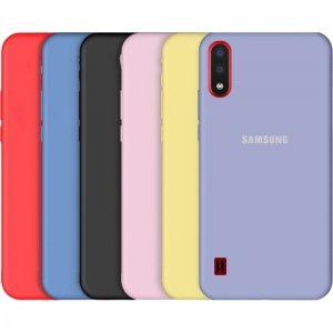 قاب گوشی Samsung Galaxy A01 سیلیکونی اورجینال پاک کنی مدل پایین باز صددرصد ضد لک ساخت ویتنام