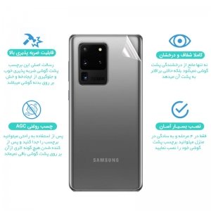 برچسب نانو پشت گوشی Xiaomi Redmi 9 مدل فول کاور شفاف آنتی شوک
