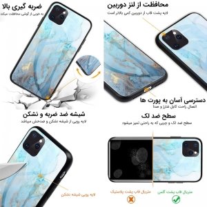 قاب Xiaomi Redmi Note 9 Pro پشت گلس طرح دار به همراه پاپ سوکت مدل لاولی