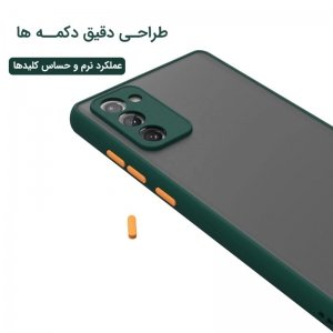 کاور گوشی Samsung Galaxy S20 FE هیبریدی مدل پشت مات محافظ لنزدار.jpg