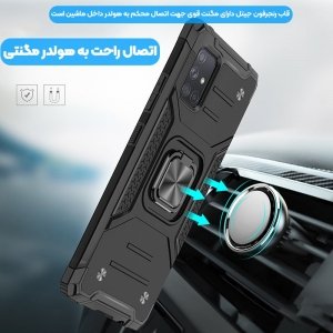قاب اورجینال گوشی مناسب برای Samsung Galaxy A02S طرح آرمور به همراه رینگ استند مدل رنجر فون.jpg