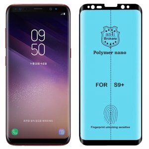 برچسب PMMA محافظ صفحه نمایش اورجینال مناسب برای گوشی Samsung Galaxy S9 Plus مدل پلیمر نانو از برند کینگ کونگ Anti Broken Polymer Nano King Kong