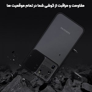قاب محافظ مناسب برای گوشی Samsung Galaxy A52 5G مدل ماکرو شیلد محافظ لنزدار طرح پشت مات