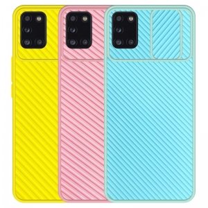 قاب و گارد محافظ مناسب برای گوشی Samsung Galaxy A31 مدل اسلاید کمرا طرح رنگی کشویی