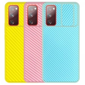قاب و گارد محافظ مناسب برای گوشی Samsung Galaxy S20 FE مدل اسلاید کمرا طرح رنگی کشویی