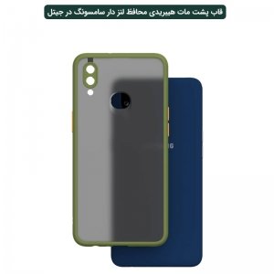 کاور گوشی Samsung Galaxy A10S هیبریدی مدل پشت مات محافظ لنزدار.jpg