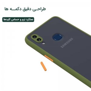 کاور گوشی Samsung Galaxy A10S هیبریدی مدل پشت مات محافظ لنزدار.jpg