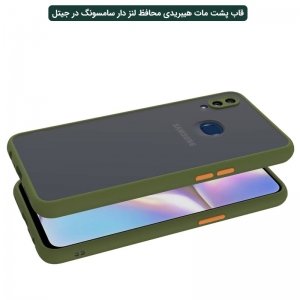 کاور گوشی Samsung Galaxy A10S هیبریدی مدل پشت مات محافظ لنزدار.jpg