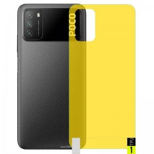 برچسب نانو پشت گوشی Xiaomi POCO M3 مدل فول کاور شفاف آنتی شوک