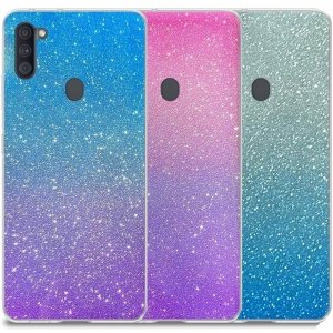 قاب اکلیلی ستاره ای مناسب برای گوشی Samsung Galaxy A11 مدل براق ژله ای دخترانه و زنانه شاین (رنگ ثابت)