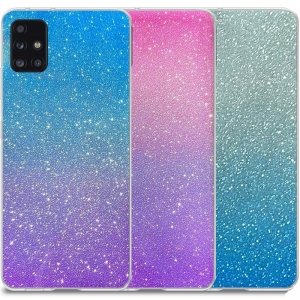 قاب اکلیلی ستاره ای مناسب برای گوشی Samsung Galaxy A71 مدل براق ژله ای دخترانه و زنانه شاین (رنگ ثابت)