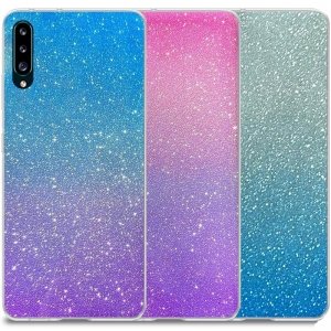 قاب اکلیلی ستاره ای مناسب برای گوشی Samsung Galaxy A50 / A50S / A30S مدل براق ژله ای دخترانه و زنانه شاین (رنگ ثابت)