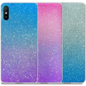 قاب اکلیلی ستاره ای مناسب برای گوشی Xiaomi Redmi 9A / 9AT مدل براق ژله ای دخترانه و زنانه شاین (رنگ ثابت)