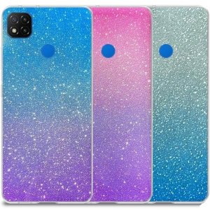 قاب اکلیلی ستاره ای مناسب برای گوشی Xiaomi Redmi 9C مدل براق ژله ای دخترانه و زنانه شاین (رنگ ثابت)