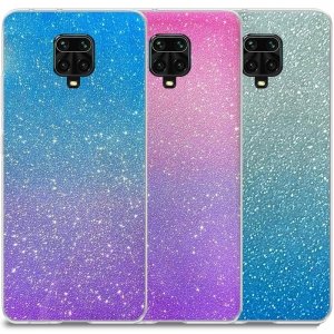قاب اکلیلی ستاره ای مناسب برای گوشی Xiaomi Redmi Note 9S / 9 Pro / Max مدل براق ژله ای دخترانه و زنانه شاین (رنگ ثابت)