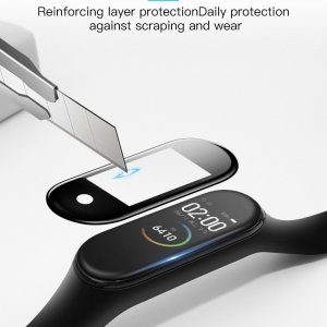 گلس سرامیکی 3D تمام صفحه و تمام چسب برای Xiaomi MI Band 4