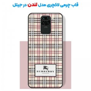 قاب چرم Luxury دیزاین مناسب برای گوشی Xiaomi Redmi Note 9 مدل طرحدار لاکچری زنانه و مردانه (مجهز به محافظ لنز یکدست با بدنه).jpg