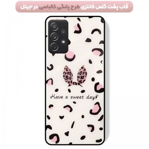 قاب فانتزی دخترانه مناسب برای گوشی Samsung Galaxy A52 5G / 4G مدل پشت گلس عروسکی طرح یونیکورن Unicorn Glass Case