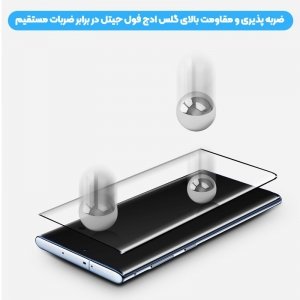 گلس فول ادج اثرانگشت باز مناسب برای گوشی Samsung Galaxy Note 10 مدل شیشه ای تمام چسب با سوراخ اثر انگشت Full Glass With Hole Finger Touch.jpg