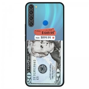 قاب هیبریدی پسرانه طرح بیست دلاری مناسب برای گوشی Xiaomi Redmi Note 8 مدل پشت مات محافظ لنزدار مجهز به کپسولی ضربه گیر Hybrid Case Fantasy 20 Dollar