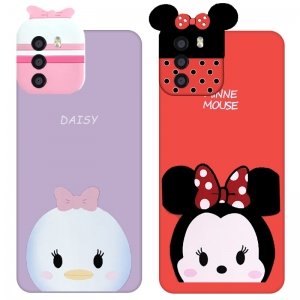 قاب سه بعدی سیلیکونی طرح عروسک های میکی موس و اردک Daisy مناسب برای گوشی Xiaomi POCO M3 مدل محافظ لنزدار مجهز به آستر فیبری (Silicone Hi Copy)