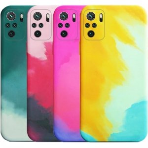 قاب گوشی مناسب برای Xiaomi Redmi Note 10 4G / Note 10S (2021) مدل تی پی یو آبرنگی طرح رینبو اورجینال (محافظ لنزدار) Rainbow TPU Case Water Color