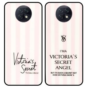 قاب پشت گلس دخترانه مدل ویکتوریا سیکرت برای گوشی Xiaomi Redmi Note 9T طرحدار فانتزی آنجل و بیوتی Victoria Arrival Glass case
