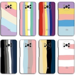 قاب سیلیکونی گوشی شیائومی Xiaomi Poco X3 مدل رنگین کمانی