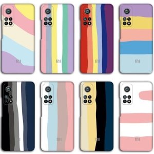 قاب سیلیکونی گوشی شیائومی Xiaomi MI 10T / 10T Pro مدل رنگین کمانی