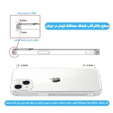 قاب گوشی IPHONE 13 mini مدل ژله ای طلقی محافظ لنزدار