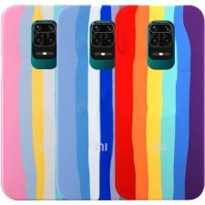 قاب سیلیکونی رنگین کمانی گوشی (Xiaomi Redmi Note (9S / 9 Pro مدل زیر بسته محافظ لنزدار (ویتنامی اورجینال)